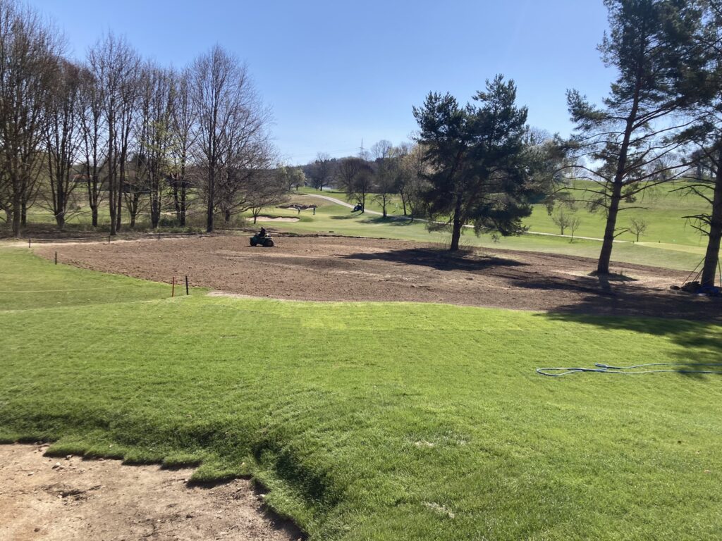 Golf course - sports field grass renovation